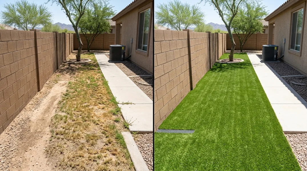 Result artificial grass installation in Chandler - Chandler Turf Installation
